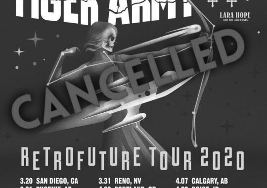 Tiger Army cancela definitivamente las fechas de Retrofuture Tour 2020